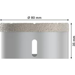 Bosch Accessories Bosch Power Tools 2608599025 diamantový vrták pro vrtání za sucha 1 ks 80 mm diamantová vrstva 1 ks