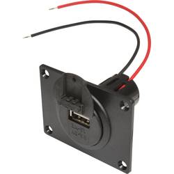 Vestavná zásuvka Power USB s montážní deskou a víčkem ProCar, Proudová zatížitelnost (max.) 3 A, Vhodný pro USB A
