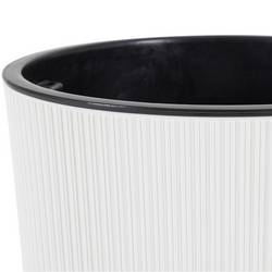 Siena Garden LOCON STRIPE 899_05 Nádoba na rostliny polypropylen bílá