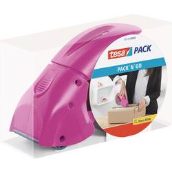 tesa odvíječ balicí pásky Pack n Go růžová Šířka role (max.): 50 mm Délka role (max.) 66 m včetně role lepicí fólie 50 m x 50 mm