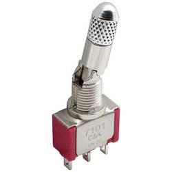C & K Switches 7105P3Y9V4BE páčkový spínač 20 V/AC, 20 V/DC 0.4 A 1x (zap)/vyp/(zap) bez aretace/0/bez aretace 1 ks Bulk