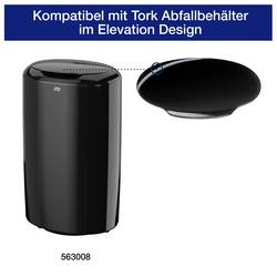 TORK Elevation 205638 víko pro odpadkové koše, 50 l, plast, (š x v x h) 307 x 13 x 241 mm, černá, se samouzavíracím víkem, 1 ks
