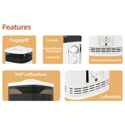 SHX SHX360PTC PTC topný ventilátor SHX360PTC bílá