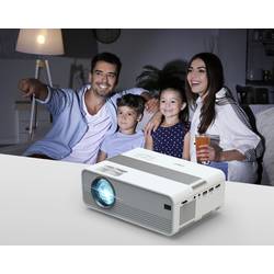 Technaxx projektor TX-127 LCD Světelnost (Lumen): 2000 ANSI-Lumen 1280 x 720 WXGA 1000 : 1 bílá