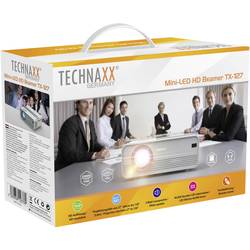 Technaxx projektor TX-127 LCD Světelnost (Lumen): 2000 ANSI-Lumen 1280 x 720 WXGA 1000 : 1 bílá