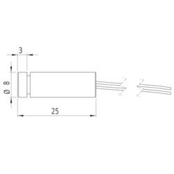 Picotronic Bodový laser bodová 1 mW