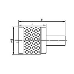 Telegärtner 100024323 100024323 UHF konektor zástrčka, rovná 50 Ω 1 ks