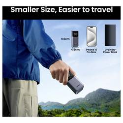 UGREEN UGREEN PB724 12K 100W PowerBank 1C1A powerbanka Li-Ion, 12000 mAh, Power Delivery 3.0, šedá, Možnost současného nabíjení a vybíjení