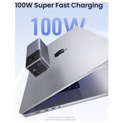 UGREEN UGREEN PB724 12K 100W PowerBank 1C1A powerbanka Li-Ion, 12000 mAh, Power Delivery 3.0, šedá, Možnost současného nabíjení a vybíjení