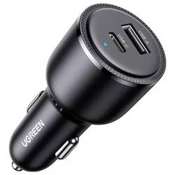 UGREEN EC701 63W Car Charger 1A1C Nabíječka do auta, USB Power Delivery (USB-PD) , 1x USB A , 1x USB-C®, 63 W, Adaptivní rychlé nabíjení, Rychlé nabíjení, PPS,