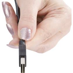 Renkforce USB kabel USB 2.0 USB-A zástrčka, USB Micro-B zástrčka 1.80 m černá oboustranně zapojitelná zástrčka, pozlacené kontakty RF-4096110