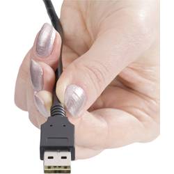 Renkforce USB kabel USB 2.0 USB-A zástrčka, USB Micro-B zástrčka 1.80 m černá oboustranně zapojitelná zástrčka, pozlacené kontakty RF-4096110