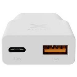 XTORM Go2 Series SlimLine nabíjecí adaptér, 1x USB A , 1x USB-C®, 33 W, Dodávka energie, Quick Charge 3.0, bílá