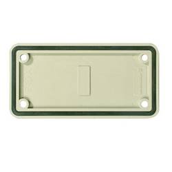 Heavy Duty Connectors, Accessories, cover plate, Size: 4, Plastic, Grey ABD-4-GR Weidmüller Množství: 10 ks krytka pouzdra