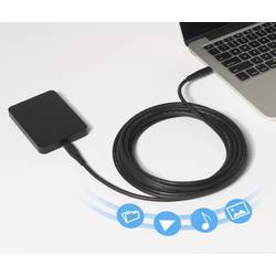 Renkforce Kabel USB-C USB 4.0 USB-C® 1.00 m černá krytí TPE RF-6662040