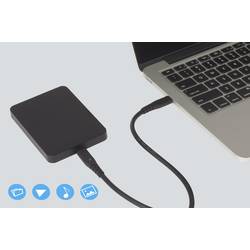 Renkforce Kabel USB-C USB 4.0 USB-C® 0.50 m černá krytí TPE RF-6662038