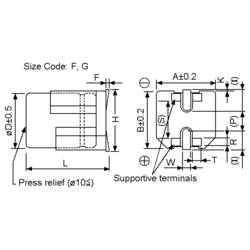 Panasonic elektrolytický kondenzátor SMD 82 µF 63 V 20 % (Ø x v) 10 mm x 10.5 mm 1 ks Tape