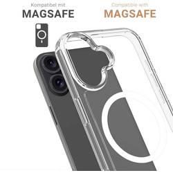 JT Berlin BackCase Pankow Clear zadní kryt na mobil Apple iPhone 16 Plus transparentní Kompatibilní s MagSafe 11091
