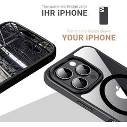 JT Berlin BackCase Pankow Hybrid zadní kryt na mobil Apple iPhone 16 Pro černá, transparentní Kompatibilní s MagSafe 11100