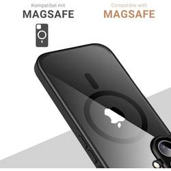 JT Berlin BackCase Pankow Hybrid zadní kryt na mobil Apple iPhone 16 černá, transparentní Kompatibilní s MagSafe 11098