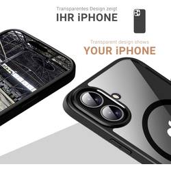 JT Berlin BackCase Pankow Hybrid zadní kryt na mobil Apple iPhone 16 černá, transparentní Kompatibilní s MagSafe 11098