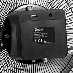 PCE Instruments PCE-SV 10 podlahový ventilátor 10 W (Ø x v) 350 mm x 395 mm černá možné napájení z akumulátru, s aku