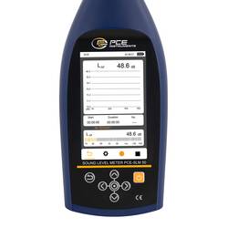 PCE Instruments hlukoměr Barevný displej PCE-SLM 50 21 - 143 dB 10 Hz - 20 kHz Ethernet, SD karta, USB-C