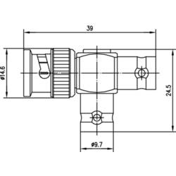 Telegärtner 100023600 100023600 BNC adaptér BNC zástrčka - BNC zásuvka, BNC zásuvka 1 ks