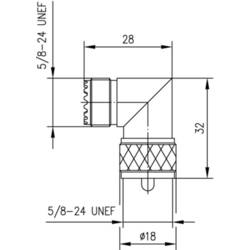 Telegärtner 100024350 100024350 BNC adaptér UHF zásuvka - UHF zástrčka 0 mm 1 ks