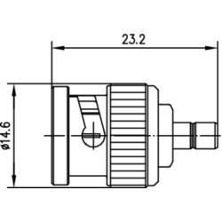 Telegärtner 100023692 100023692 koaxiální adaptér BNC zástrčka - SMB zástrčka 1 ks