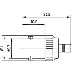 Telegärtner 100023688 100023688 koaxiální adaptér BNC zásuvka - SMB zástrčka 1 ks