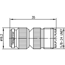 Telegärtner 100023859 100023859 koaxiální adaptér TNC zástrčka - UHF zásuvka 1 ks