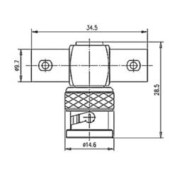Telegärtner 100023596 100023596 BNC adaptér BNC zástrčka - BNC zásuvka, BNC zásuvka 1 ks