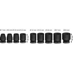 Bosch Accessories 2608003036 sada nástavců pro nástrčný klíč, 3/8, 2608003036