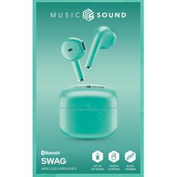 Cellularline Headset do uší (In Ear) Bluetooth®, Bez kabelu zelená Nabíjecí pouzdro mobil