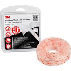 3M Dual Lock pásek se suchým zipem, lepicí, (d x š) 2.5 m x 25 mm, transparentní, 1 ks