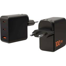 Urban Armor Gear SRGE USB nabíječka, GaN, USB-C® zásuvka (nabíjení), USB-A zásuvka, 100 W, Dodávka energie, černá