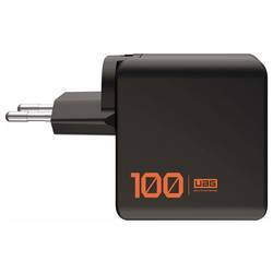 Urban Armor Gear SRGE USB nabíječka, GaN, USB-C® zásuvka (nabíjení), USB-A zásuvka, 100 W, Dodávka energie, černá