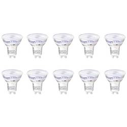 Sygonix SY-5237738 LED Energetická třída (EEK2021) E (A - G) GU10 žárovka 3.6 W = 50 W teplá bílá (Ø x v) 50 mm x 54 mm nestmívatelné 10 ks