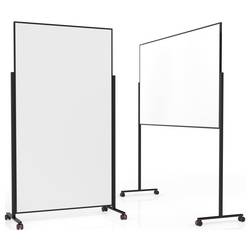 magnetoplan bílá popisovací tabule Vario (š x v) 100 cm x 180 cm černá, bílá lakovaný, hladký oboustranně použitelná , formát na šířku nebo na výšku