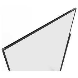 magnetoplan bílá popisovací tabule Vario (š x v) 100 cm x 180 cm černá, bílá lakovaný, hladký oboustranně použitelná , formát na šířku nebo na výšku