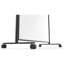 magnetoplan bílá popisovací tabule Vario (š x v) 100 cm x 180 cm černá, bílá lakovaný, hladký oboustranně použitelná , formát na šířku nebo na výšku