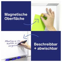 magnetoplan bílá popisovací tabule CC (š x v) 200 cm x 120 cm bílá emailový nátěr , hladký vč. odkládací misky