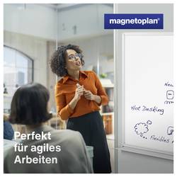 magnetoplan bílá popisovací tabule CC (š x v) 200 cm x 120 cm bílá emailový nátěr , hladký vč. odkládací misky