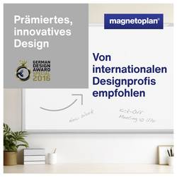 magnetoplan bílá popisovací tabule CC (š x v) 200 cm x 120 cm bílá emailový nátěr , hladký vč. odkládací misky