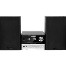 Grundig CMS 3000 stereo systém DAB+, Bluetooth, CD, USB, AUX, 2 x 15 W černá, stříbrná