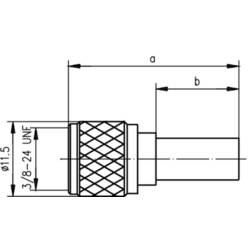Telegärtner 100027577 100027577 Mini UHF konektor zástrčka, rovná 50 Ω 1 ks