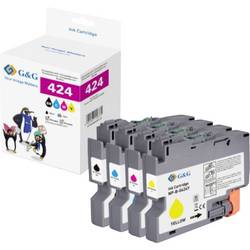 G&G Ink set kompatibilní černá, azurová, purppurová, žlutá GP-B424BKCMY-4P