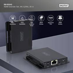 Digitus DS-55342 HDMI™, infraport HDMI extender přes síťový kabel RJ45 30 m