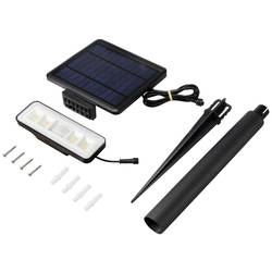 Sygonix SY-5972856 solární nástěnné osvětlení s PIR detektorem LED pevně vestavěné LED 8 W černá